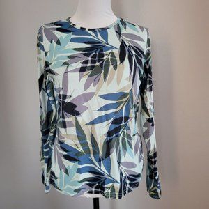 Hang Ten Women's Long Sleeve Rashguard UV Protection Sun Shirt, Medium, Mint